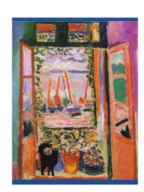 The Open Window let the Black Cat in! Postcard